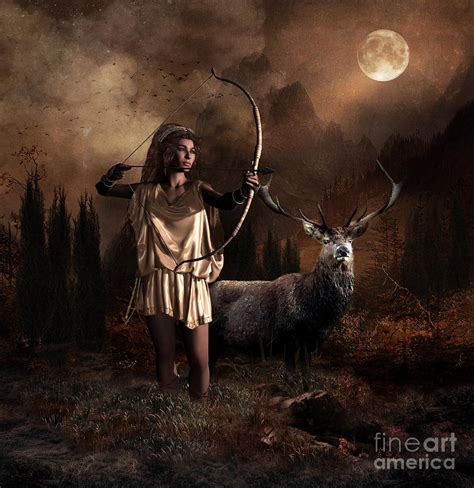 female goddess of the hunt.